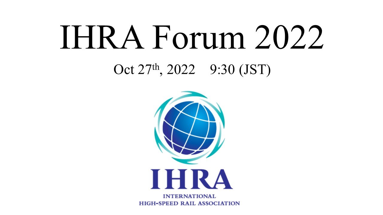 Activity Report Report IHRA International Highspeed Rail Association